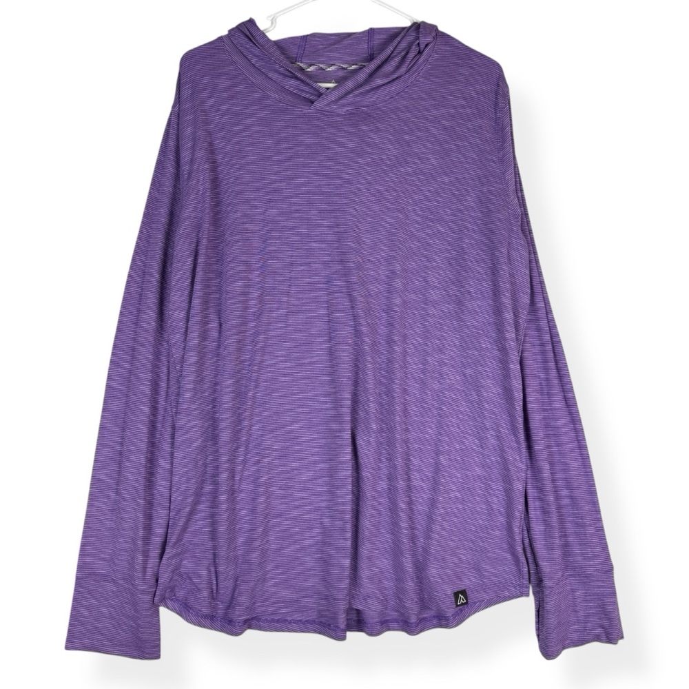 Alpine Design Hoodie Top Womens XXL Activewear Long Sleeve Thumbholes Stretch